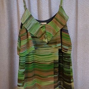 M EUC green multi color CAbi tank